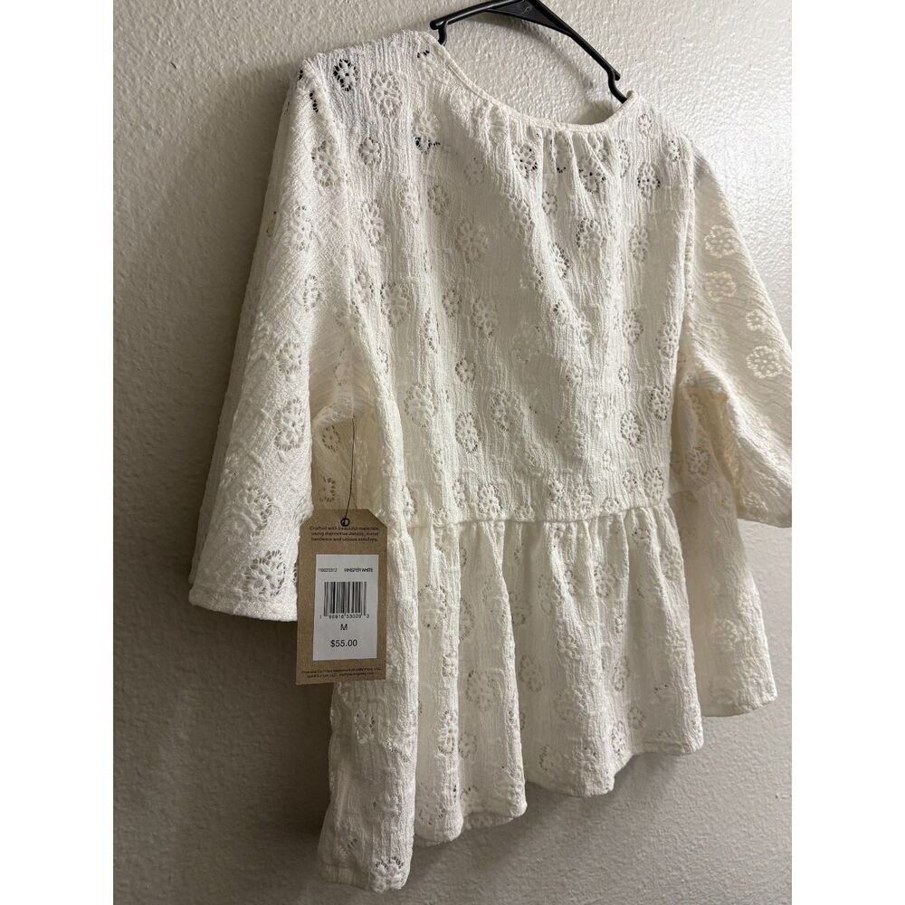 Women's Frye Wester Knit Country Eyelete Boho Top Size M NEW - Picture 5 of 6